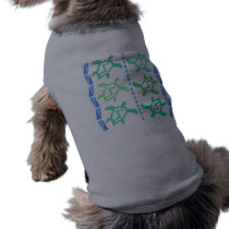 Column of Turtles Dog Shirts