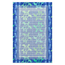 Column of Turtles Lined Stationery