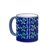 Column of Turtles Mugs