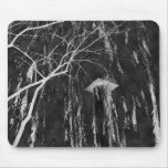 Column Under Weeping Tree Reverse Negative Mousepad