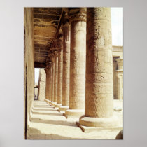 Columns in the Pronaos  of the Temple of Horus