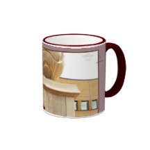 Column's Sphere and Red Railing 2 Coffee Tea Mug