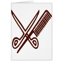 Comb & Scissors - Hairdresser cards