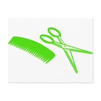 Comb & Scissors - Hairdresser postcards by Thinkdifferent Comb & Scissors - Hairdresser postcards