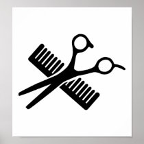 Comb & Scissors Print