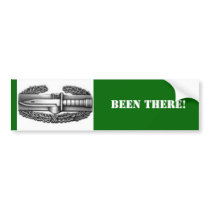 combat badge, BEEN THERE! bumper stickers
