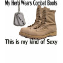 Combat Boot & Dog Tag T-Shirt by Sexy_army_wife_05 Combat Boot & Dog Tag T-Shirt