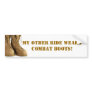 combat boots bumper sticker