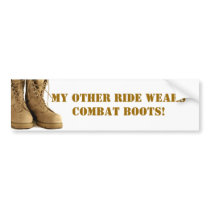 combat boots bumper sticker bumper stickers