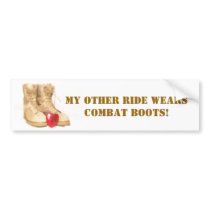 combat boots bumper sticker bumper stickers