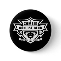 Combat Club Pin buttons by zombiecombatclub Combat Club Pin buttons