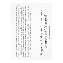 Combat Poetry Awareness Invitations