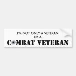 Combat Veteran - Bumper Sticker
