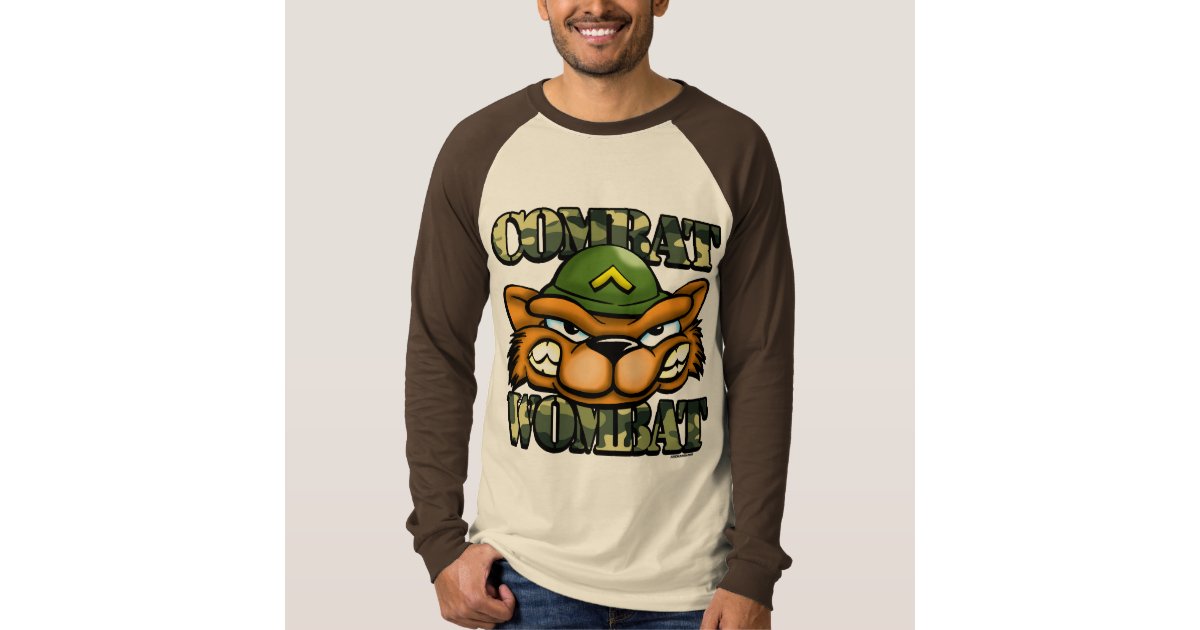 combat wombat t shirt