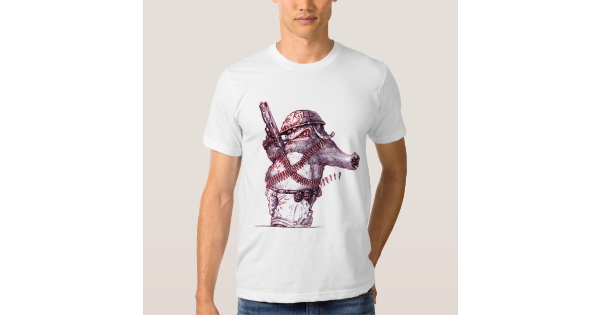 combat wombat t shirt