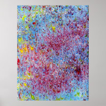 Combed Marbling Poster