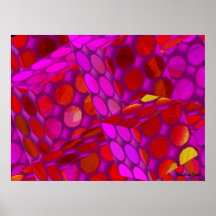 Combinations of Infinity - reds 2 abstract artwork Posters