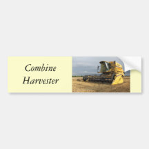 Combine Harvester Bumper Sticker