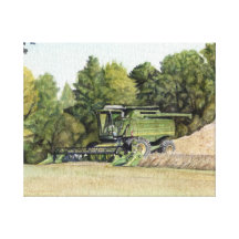 Combine Reaping Canvas Print