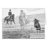Combined Training Eventing Art by Kelli Swan cards