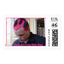 combo all 035, Have A Funky Hair Day! postage