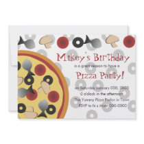 Combo Pizza Custom Invitation
