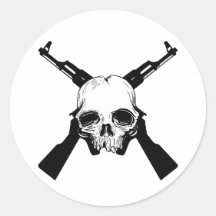 Come and Get 'Em Round Sticker