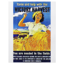Come And Help With The Victory Harvest flyers by ww2posters Come And Help With The Victory Harvest flyers
