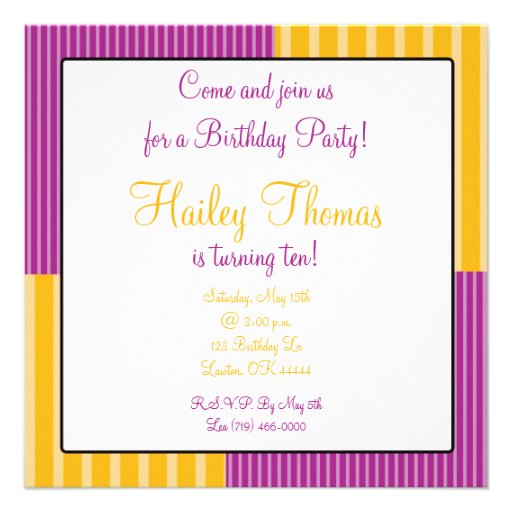 Come And Join Us For A Birthday 525x525 Square Paper Invitation Card Zazzle