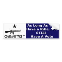 Come And Take It bumper stickers