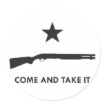 Come and take it! (Shotgun) Round Stickers