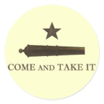 Come and Take It Round Stickers