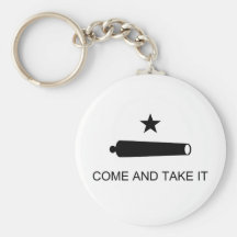 Come And Take It Texas Flag Battle of Gonzales Keychains