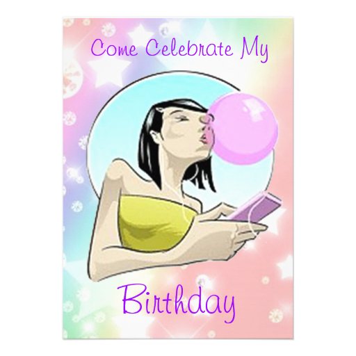 Come Celebrate My Birthday - Invitations 5" X 7" Invitation Card | Zazzle