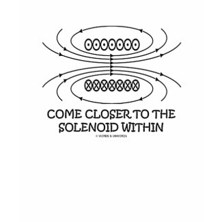 Come Closer To The Solenoid Within (Physics Humor) shirt