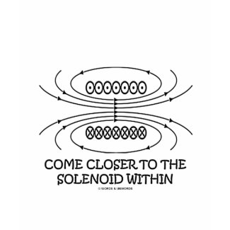 Come Closer To The Solenoid Within (Physics Humor) shirt