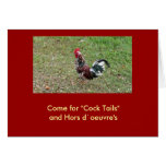 Come for "Cock Tails" and Hors d`oeuv... Cards