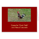 Come for "Cock Tails" and Hors d`oeuv... cards