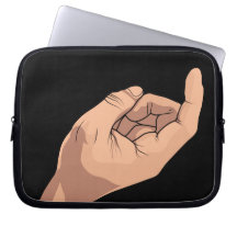 Come Here Hand Sign Gesture Laptop Computer Sleeves