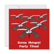 Come Hungry! Party Time! Invitation invitation