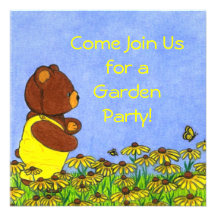 Come Join Us for a Garden Party! Invitations