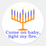 Come On Baby, Light My Fire Round Stickers