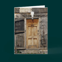 "Come On In" Rustic Doorway gifts cards by HANDPRINTS "Come On In" Rustic Doorway gifts cards
