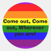 Come out! stickers