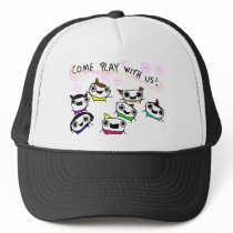 "Come play with us" Hats