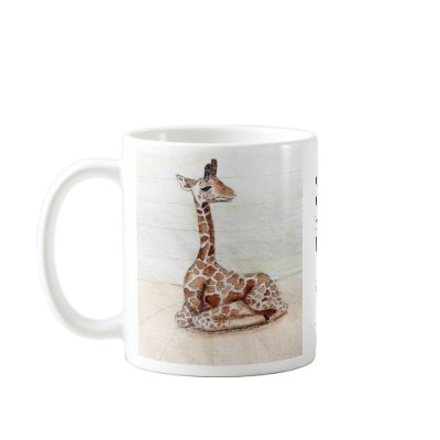 "Come Sit With Me' Giraffe Cup Coffee Mugs by TeriDC