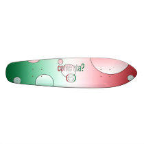 Come Sta? Italy Flag Colors Pop Art Custom Skate Board