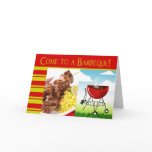 Come to a Barbeque! invitation Card