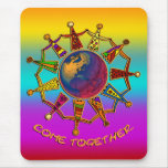 Come Together People | coloured linear Mousepad
