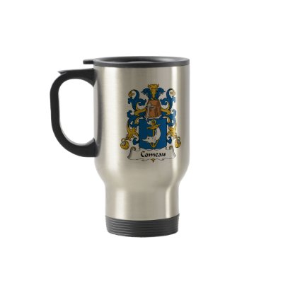 Comeau Family Crest Coffee Mugs by coatsofarms